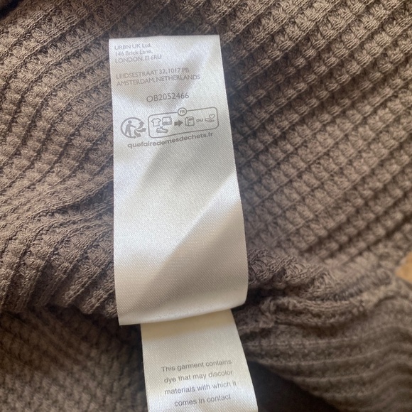 Free People L Travis Waffle Knit Tunic Top - Picture 13 of 14